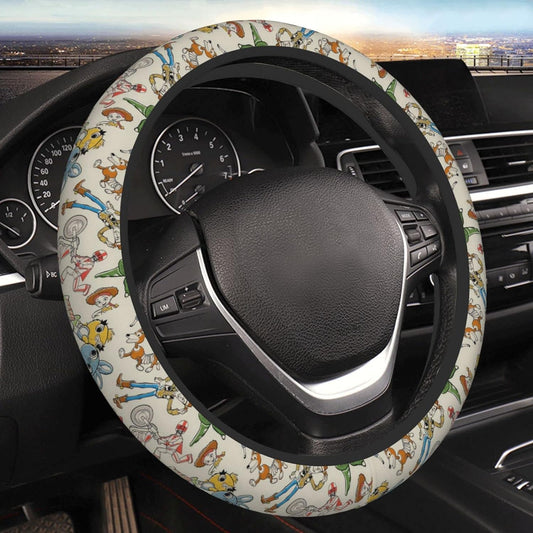 Toy Story Steering Wheel Cover Toy Story All Characters Pattern Driving Wheel Cover Colorful