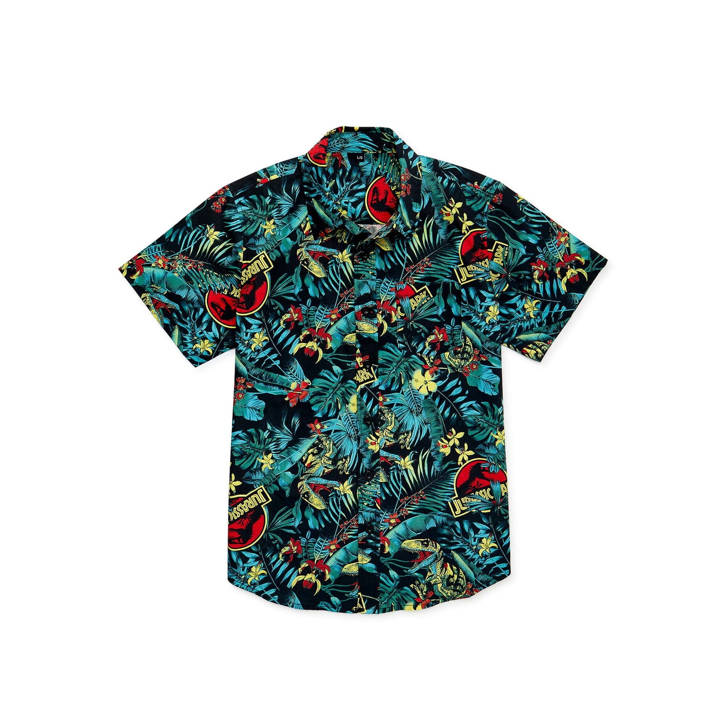 Jurassic Park Hawaii Shirt Jurassic Park Dinosaur Tropical Forest Pattern Hawaiian Shirt Green Unisex