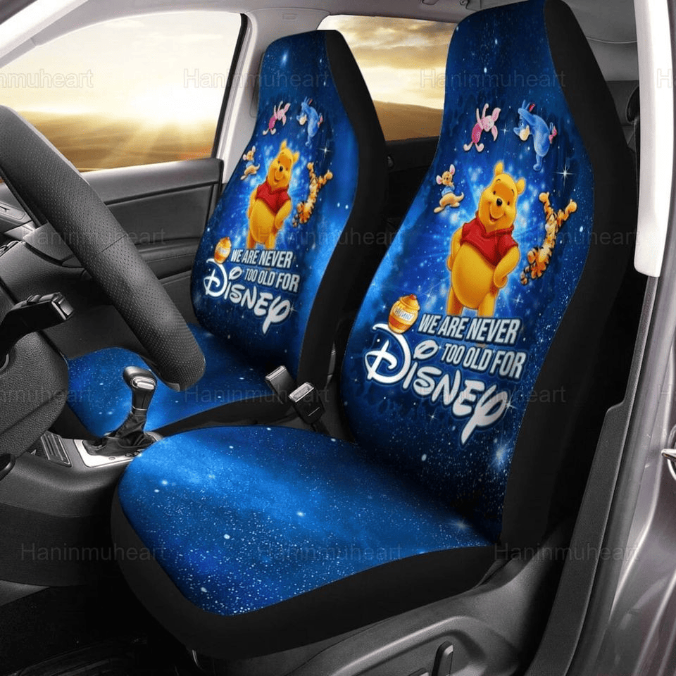 WTP Car Seat Covers Pooh We Never Too Old For DN Seat Covers Blue