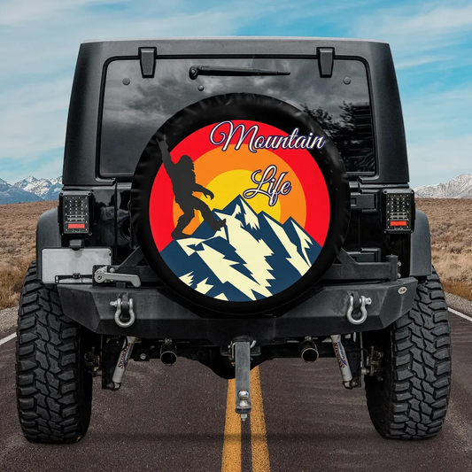 Bigfoot Spare Tire Cover Mountain Life Sasquatch Bigfoot Tire Covers Colorful