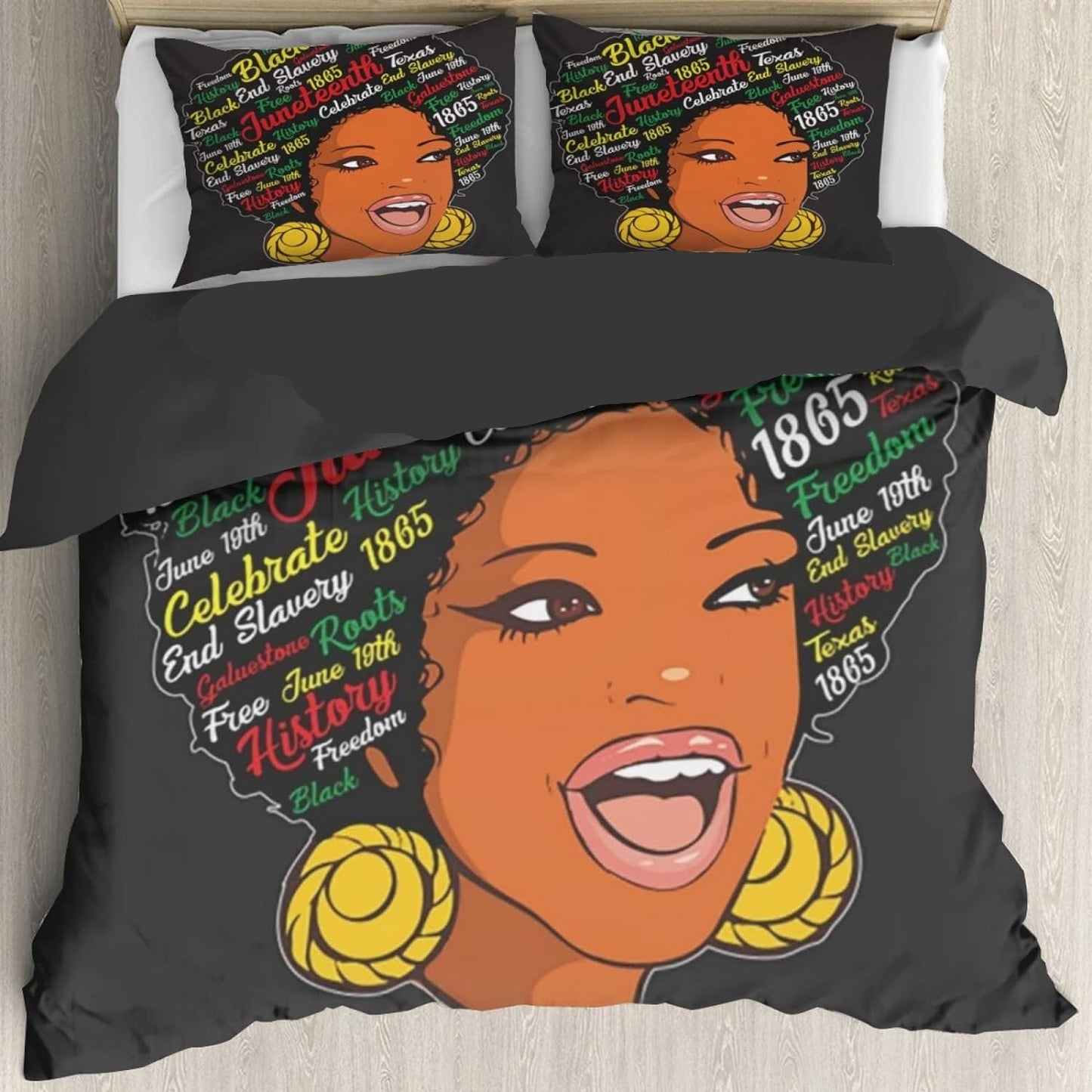 Juneteenth Bedding Set Juneteenth Black History Month Magic Queen Duvet Covers Colorful Unique Gift