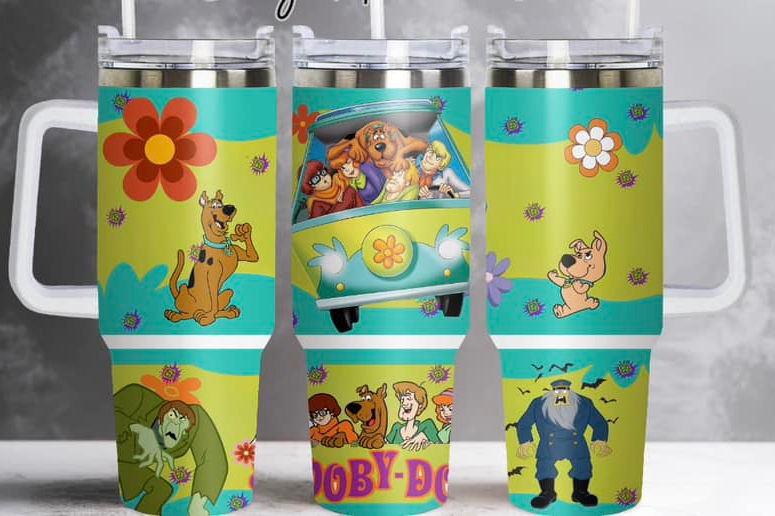 Scooby Doo 40 Oz Tumbler Scooby Doo Characters And Monster Tumbler 40 Oz Green Blue