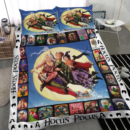 Hocus Pocus Bedding Set Hocus Pocus Sanderson Sisters Duvet Covers Colorful Unique Gift