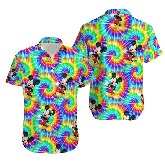 MM Hawaii Shirt DN MM Twinking Pattern Tie Dye Style Hawaiian Shirt Colorful Unisex