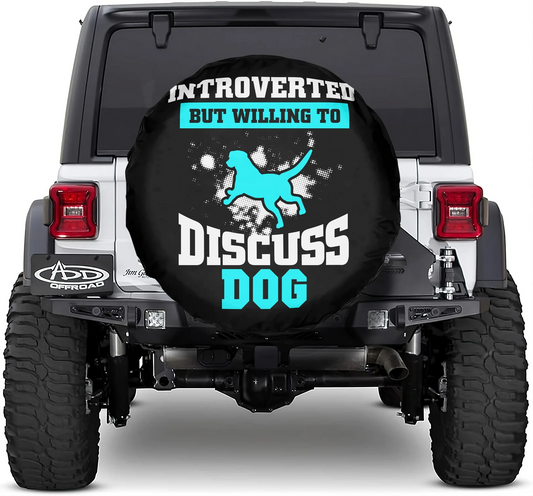 Dog Spare Tire Cover Introverted But Willing To Discuss Dog Tire Covers Black Blue