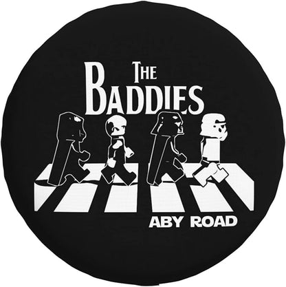 SW Spare Tire Cover Darth Vader Stormtrooper The Baddies Aby Road Tire Covers Black White