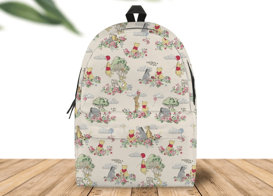 WTP Backpack DN WTP With Friends In The Forest Pattern Backpacks White