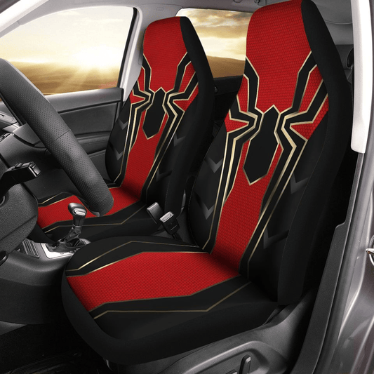 Spiderman Car Seat Covers Spiderman New Suit Graphic Cosplay Seat Covers Red Black