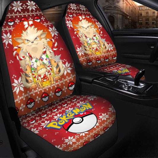 Arcanine Fire Christmas Car Seat Covers