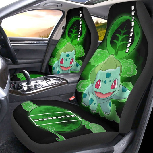 Custom Bulbasaur Anime Car Seat Covers