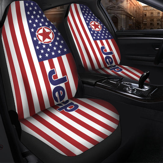 American Jeep Flag Car Seat Covers