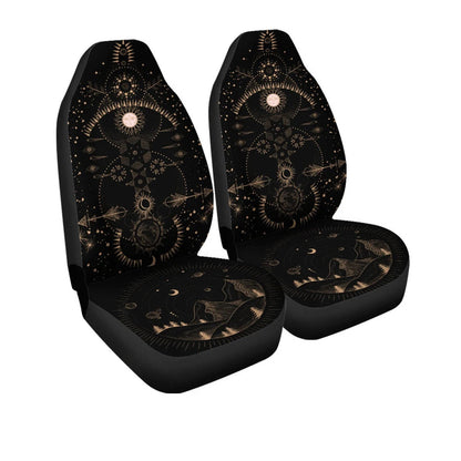 Celestial Sun Moon Earth Car Seat Covers
