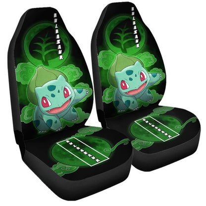 Custom Bulbasaur Anime Car Seat Covers