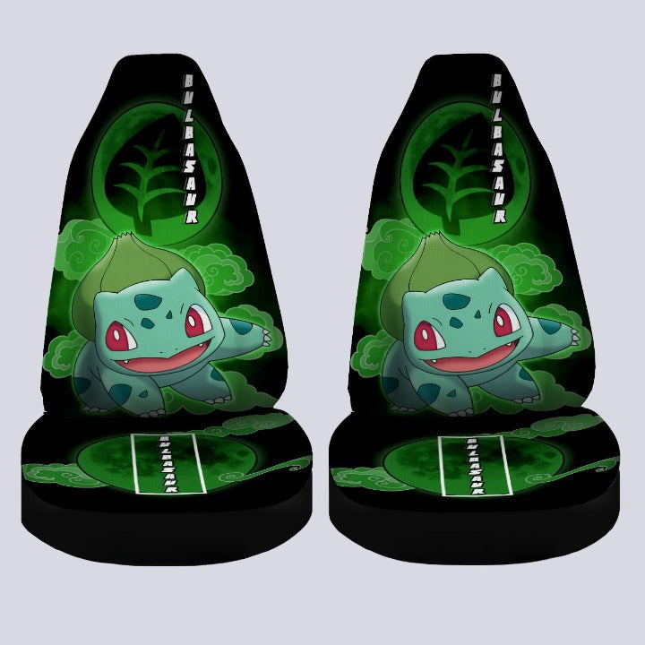 Custom Bulbasaur Anime Car Seat Covers