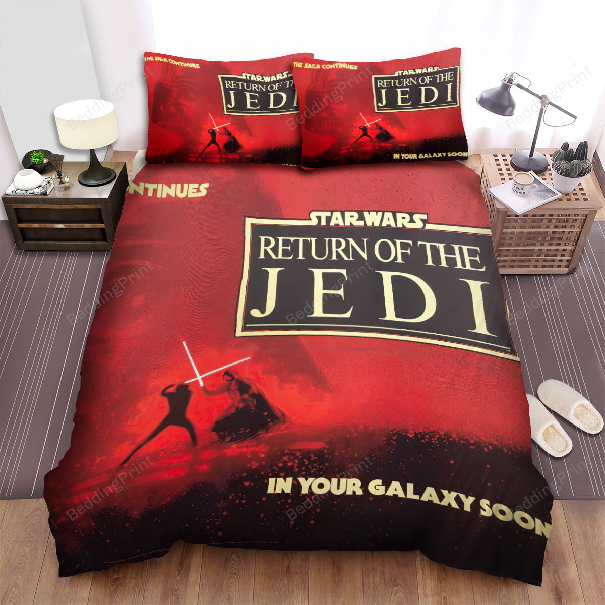 SW Bedding Set SW Episode Vi Return Of The Jedi Duvet Covers Red Unique Gift