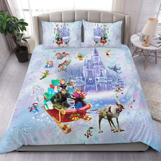 Frozen Bedding Set DN Sven Pulling Kristoff Elsa Anna Duvet Covers Colorful Unique Gift