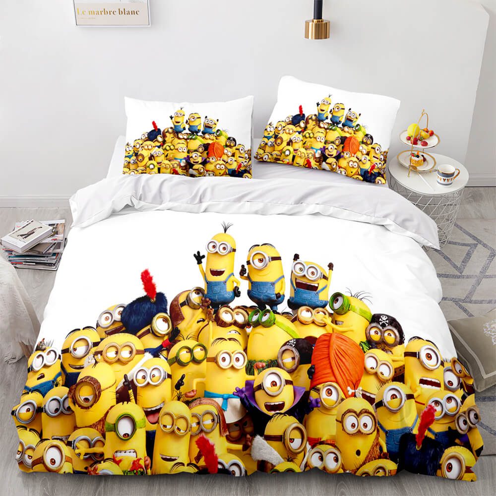 Minions Bedding Set All Version Minions Graphic Duvet Covers Yellow Unique Gift