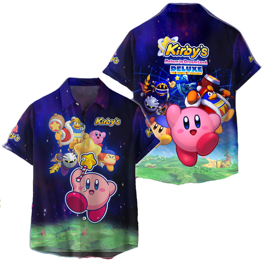 Kirby Hawaii Shirt Kirby Return To Dreamland Deluxe Hawaiian Shirt Colorful Unisex