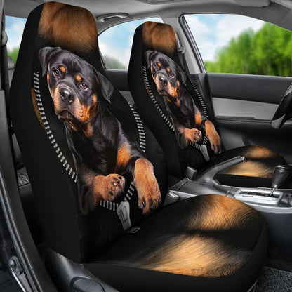 Rottweiler Zipper Custom Car Seat Covers