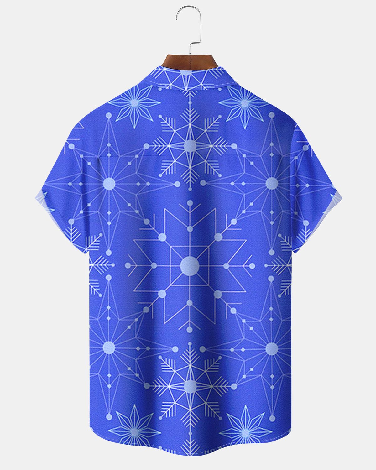 Alohadaddy® Casual Geometric Print Art Button Cardigan with Pockets Men's Short Sleeve Shirt Big & Tall