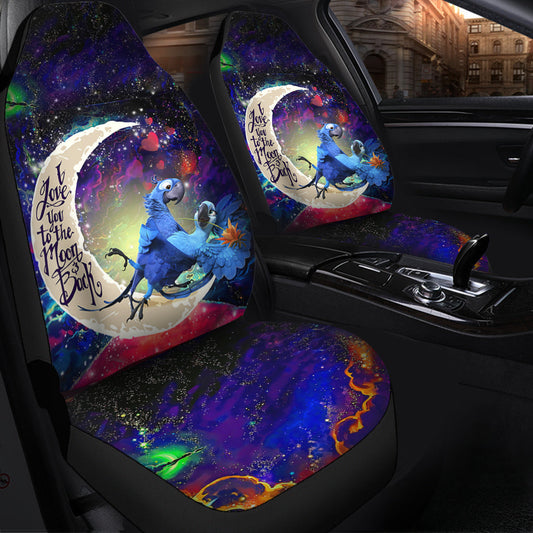 Rio Blu and Jewel Love You To The Moon Galaxy Car Seat Covers