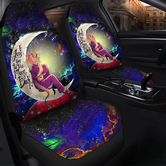 Sailor Moon Anime Love You To The Moon Galaxy Car Seat Covers