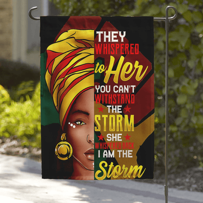 Africa American Flags I Am The Storm African American Women Flag Colorful Juneteenth Flag