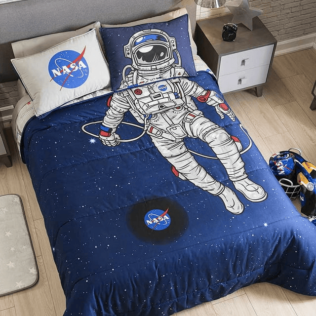 NASA Bedding Set NASA Space Astronaut Suit Duvet Covers Blue Unique Gift