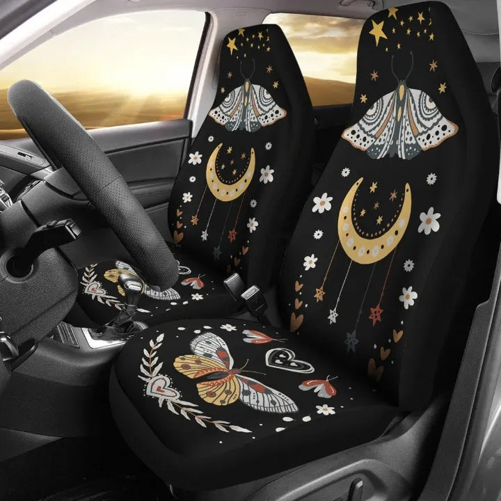 Boho Butterfly Rainbow Car Seat Covers