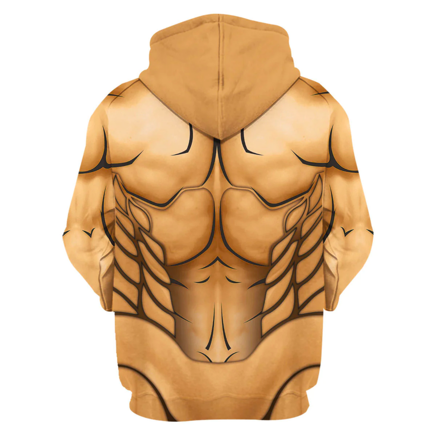 Attack On Titan Hoodie Eren Titan Form Costume Hoodie Brown Unisex