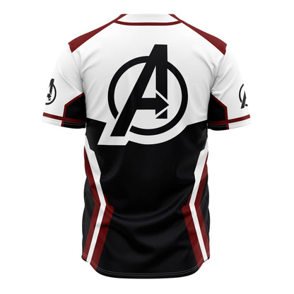 Marvel Jersey Marvel Avengers Suit Costume White Black Red Jersey Shirt Marvel Baseball Jersey Avengers Baseball Jersey For Men