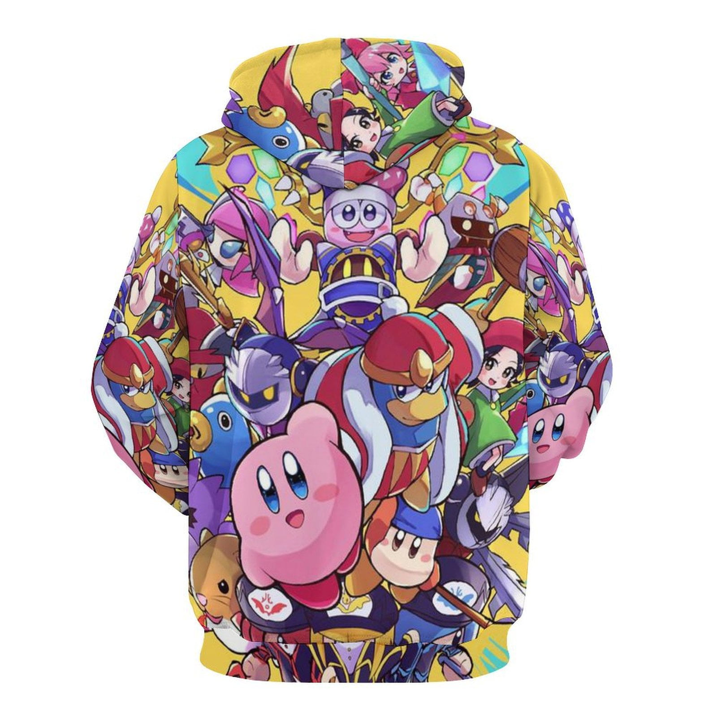 Kirby Hoodie Kirby And Other Characters Pattern Hoodie Colorful Unisex