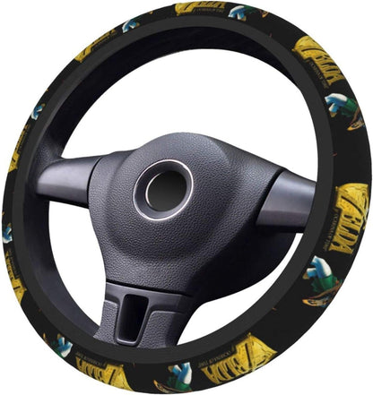 The Legend Of Zelda Steering Wheel Cover Legend Of Zelda Link Hunting Graphic Driving Wheel Cover Black