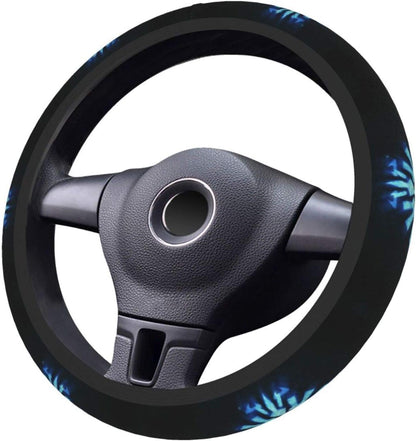 The Legend Of Zelda Steering Wheel Cover Legend Of Zelda The Tri-Force Wing Pattern Driving Wheel Cover Black Blue