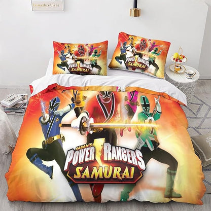 Power Ranger Bedding Set Saban Power Rangers Samurai Duvet Covers Colorful Unique Gift