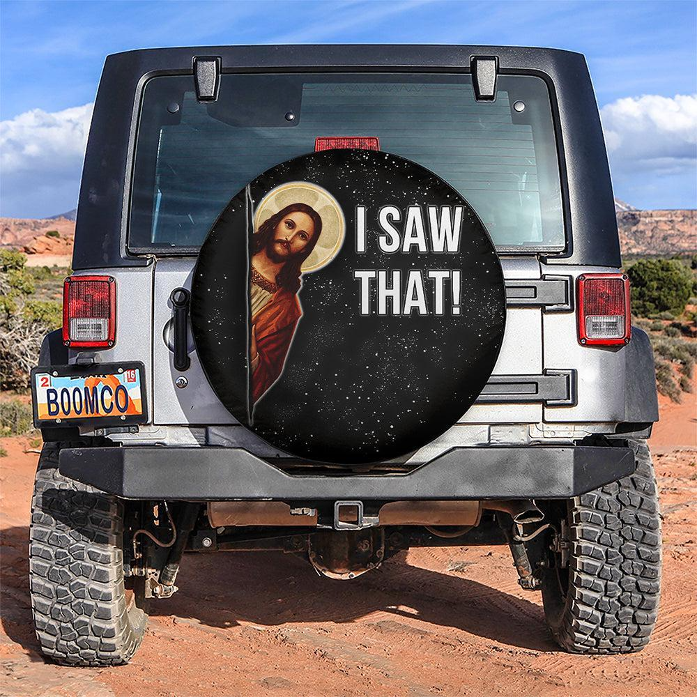 Funny Spare Tire Cover Funny Christian I Saw That Tire Covers Black