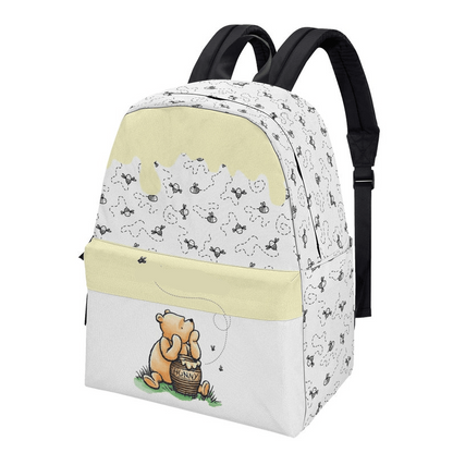 WTP Backpack DN WTP And Honey Jar Bee Pattern Backpacks White Yellow