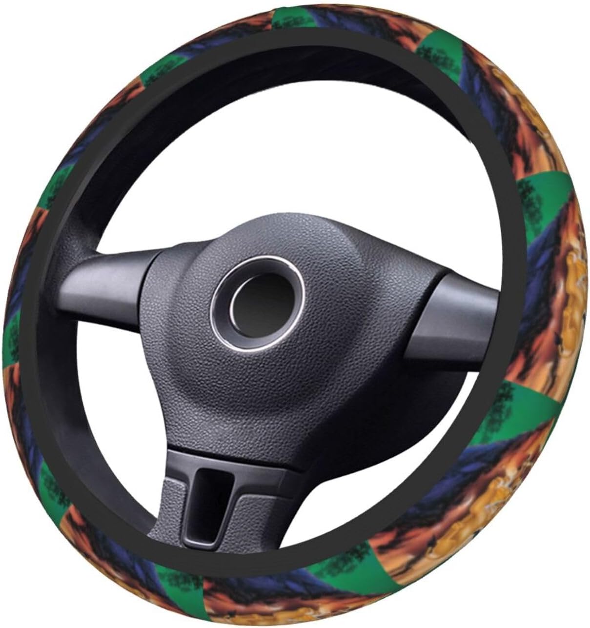 LK Steering Wheel Cover Simba Pumba And Rafiki Driving Wheel Cover Colorful