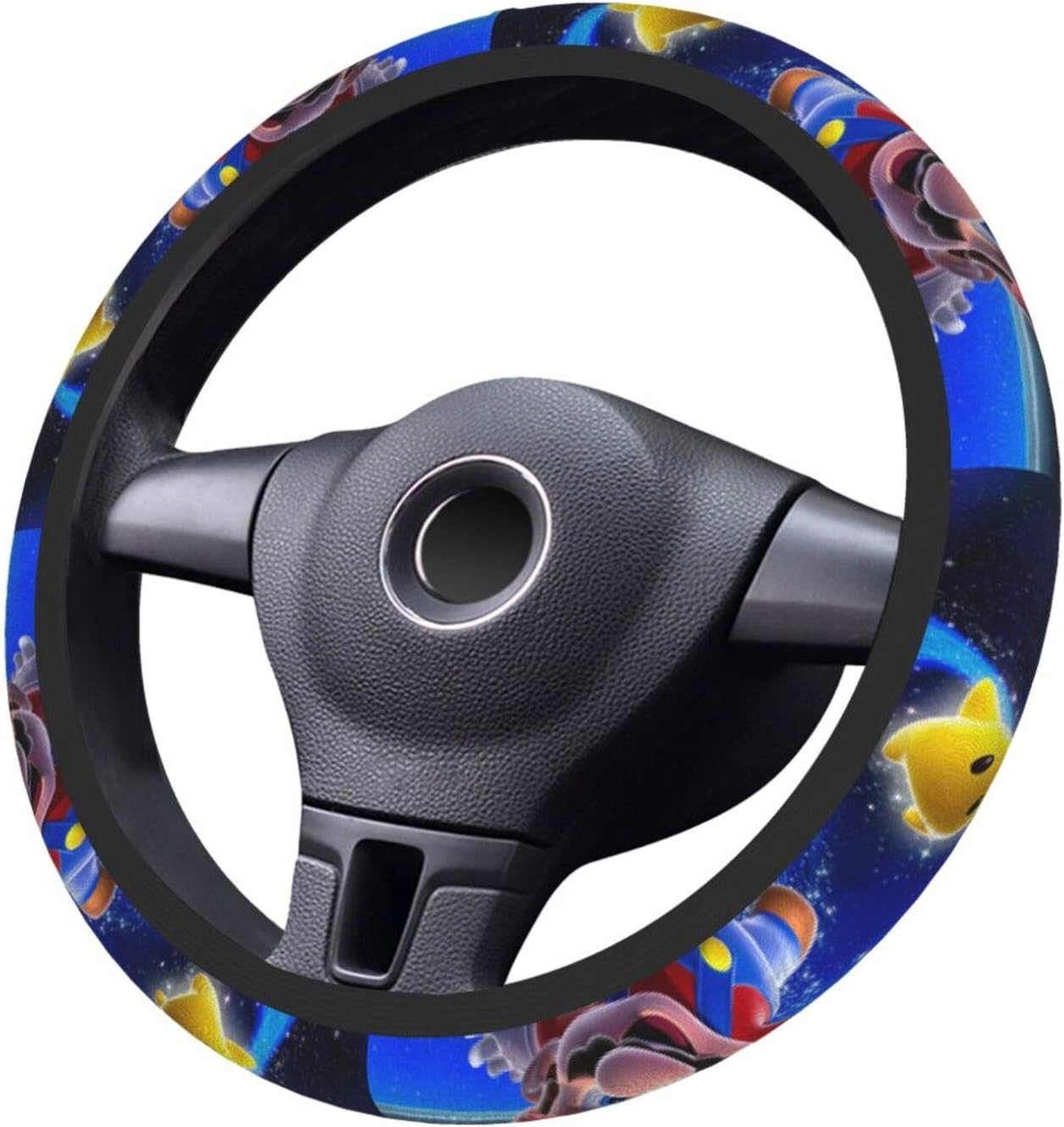 Mario Steering Wheel Cover Super Mario Flying With The Star Driving Wheel Cover Colorful