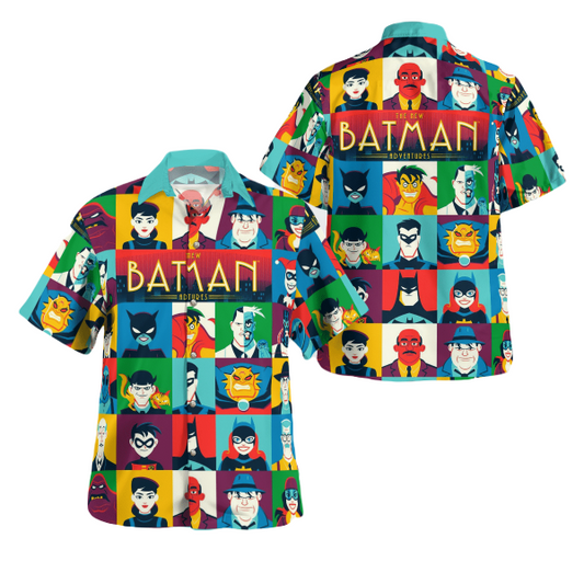 Batman Hawaii Shirt DC The New Batman Adventure Characters Hawaiian Shirt Colorful Unisex