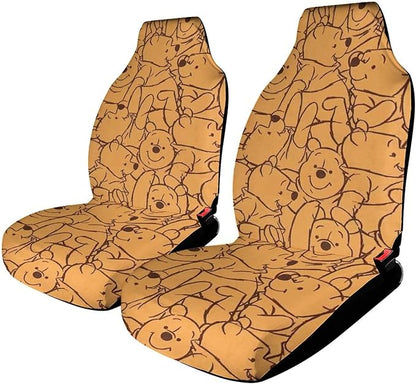 WTP Car Seat Covers WTP All Poses Pattern Seat Covers Yellow