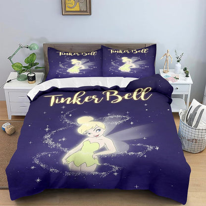 Tinker Bell Bedding Set DN Tinker Bell Fairy Pixie Dust Duvet Covers Blue Unique Gift