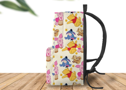 WTP Backpack DN Cute WTP Piglet Eeyore Tigger Pattern Backpacks Colorful