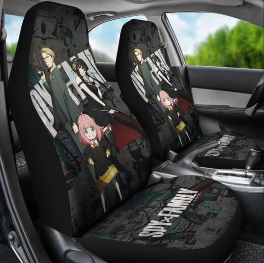 Loid Yor And Anya Forger Spy x Family Anime Car Seat Covers