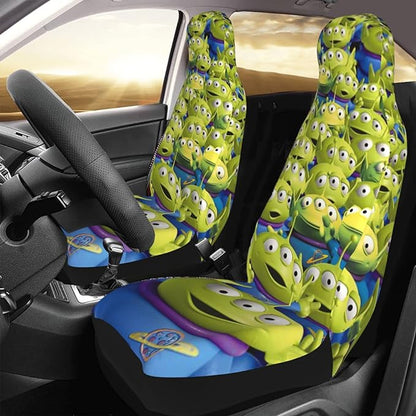 Toy Story Car Seat Covers Toy Story Alien Pattern Seat Covers Green