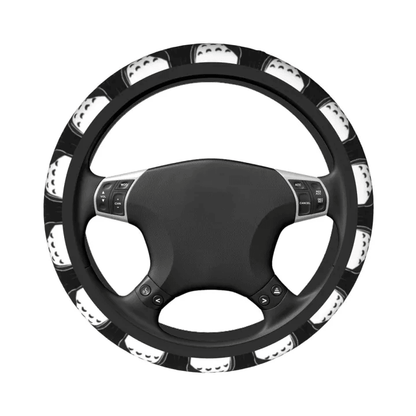 SGhibli Steering Wheel Cover My Neighbor Totoro Graphic Pattern Driving Wheel Cover Black