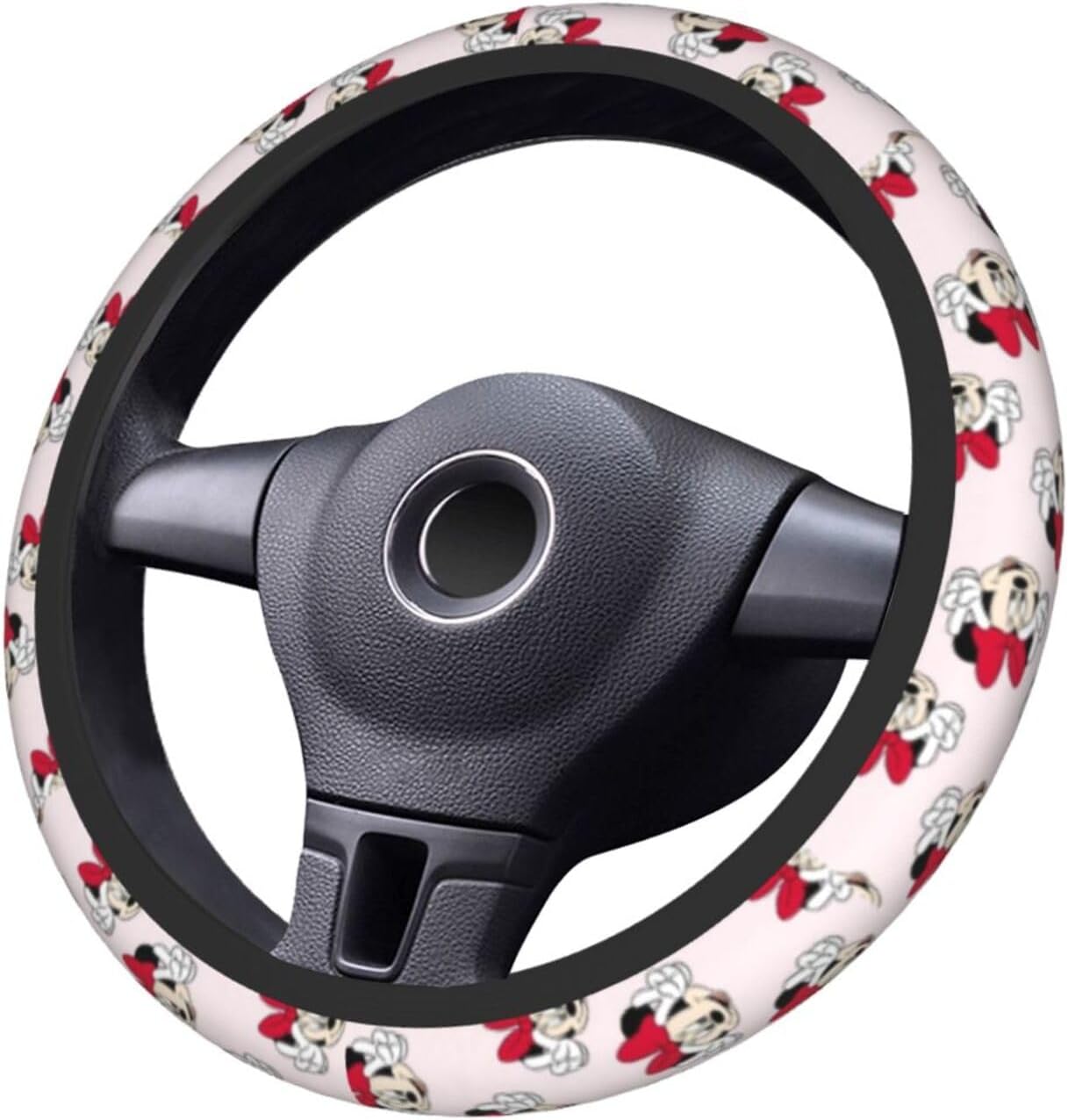 Minnie Steering Wheel Cover Minnie Saying Hi Pattern Driving Wheel Cover Pink