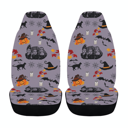 Hocus Pocus Car Seat Covers Hocus Pocus Characters Witch Pattern Seat Covers Purple