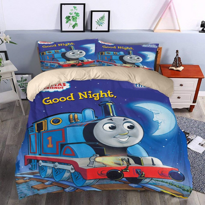 Thomas Train Bedding Set Thomas Train Good Night Duvet Covers Blue Unique Gift