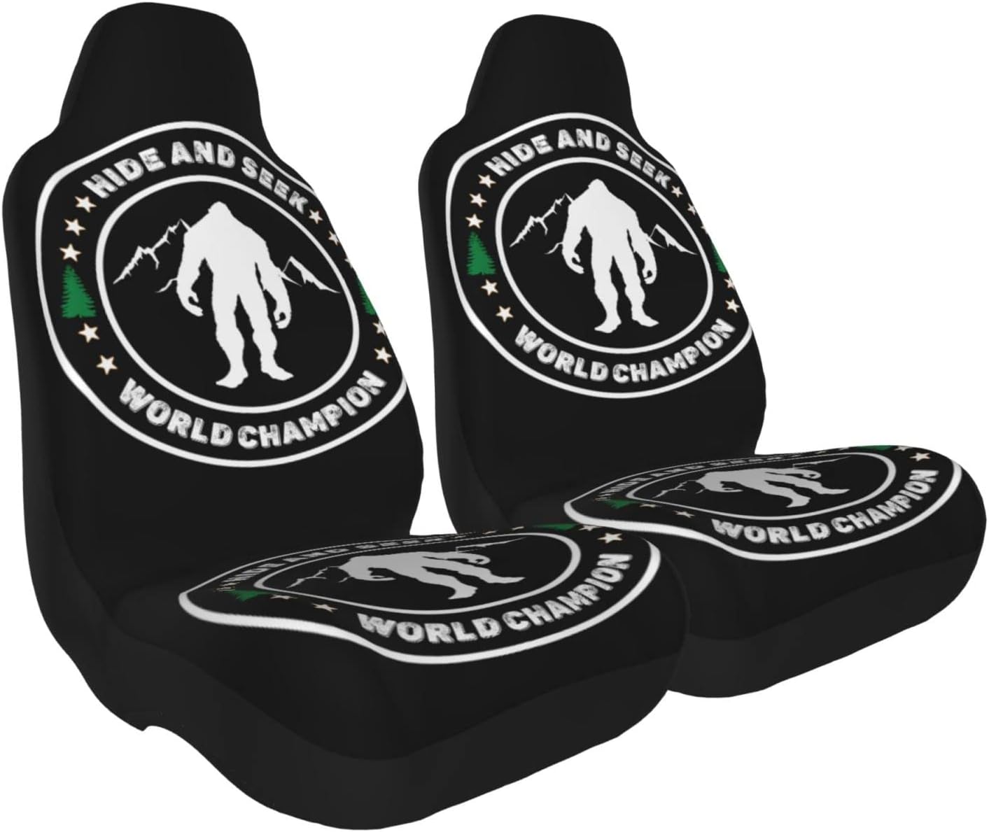 Bigfoot Car Seat Covers Hide And Seek World Champion Seat Covers Black